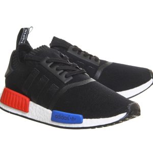 Adidas NMD, Adidas NMD Runner Primeknit Core Black-Lush Red