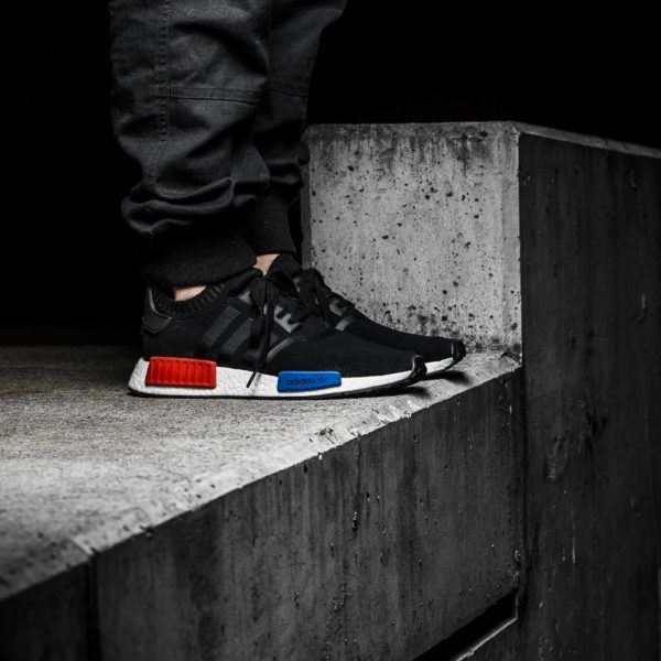 Adidas NMD, Adidas NMD Runner Primeknit Core Black-Lush Red