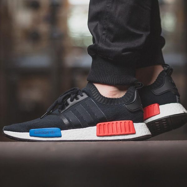 Adidas NMD, Adidas NMD Runner Primeknit Core Black-Lush Red