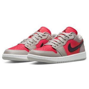 Jordan 1, Air Jordan 1 Low Wmns 'Light Iron Ore Siren Red'