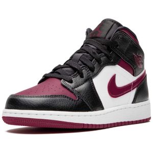 Jordan 1, Air Jordan 1 Mid GS 'Black Noble Red'