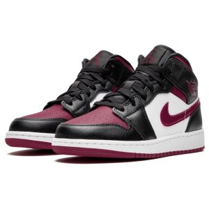 Jordan 1, Air Jordan 1 Mid GS 'Black Noble Red'