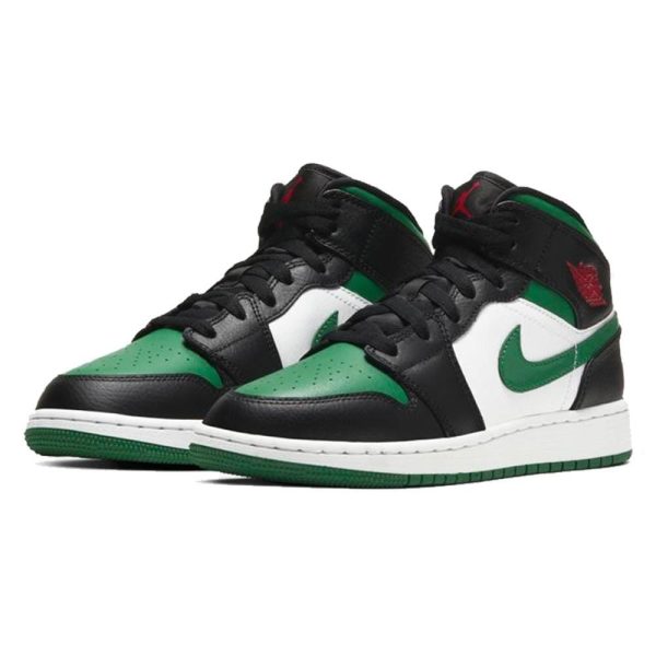 Jordan 1, Air Jordan 1 Mid GS 'Black Pine Green'