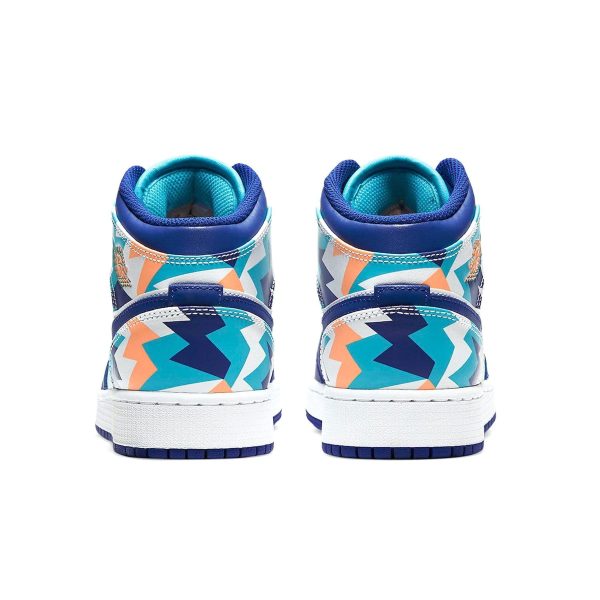 Jordan 1, Air Jordan 1 Mid GS 'Geometric Print'