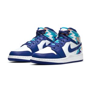 Jordan 1, Air Jordan 1 Mid GS 'Geometric Print'