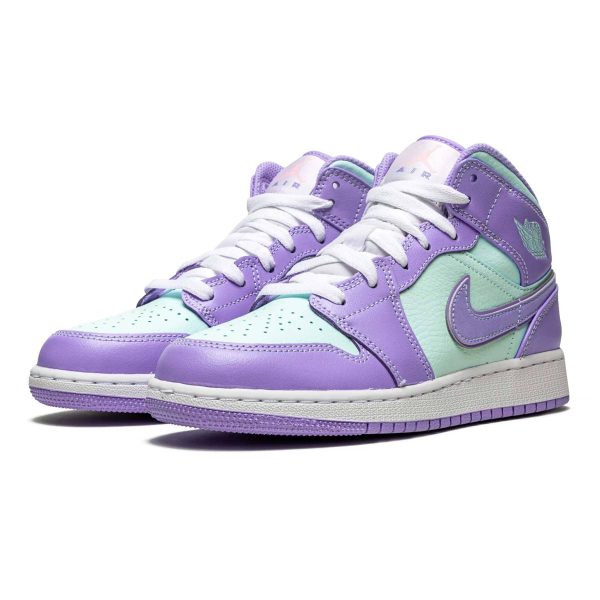 Jordan 1, Air Jordan 1 Mid GS 'Purple Aqua'