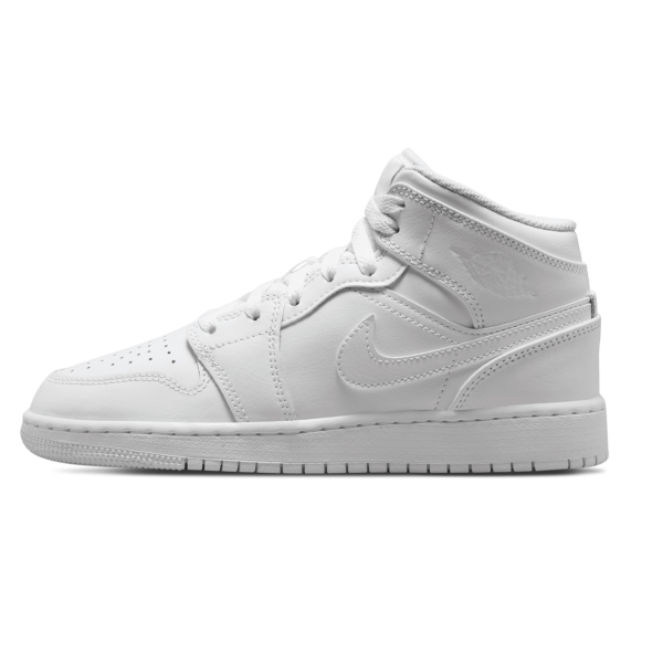 Jordan 1, Air Jordan 1 Mid GS 'Triple White' 2023