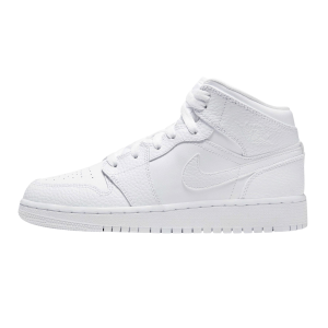 Jordan 1, Air Jordan 1 Mid GS 'Triple White'