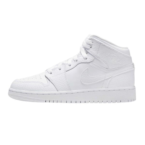 Jordan 1, Air Jordan 1 Mid GS 'Triple White'