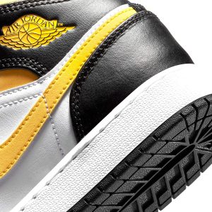 Jordan 1, Air Jordan 1 Mid GS 'White Pollen Black'