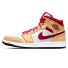 Jordan 1, Air Jordan 1 Mid 'Light Curry Cardinal Red'