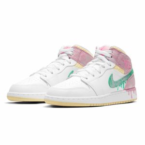 Jordan 1, Air Jordan 1 Mid SE GS 'Paint Drip'