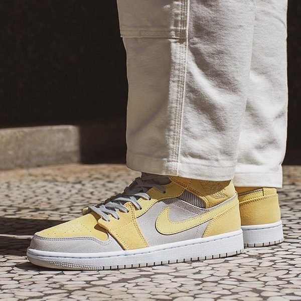 Jordan 1, Air Jordan 1 Mid SE Grey Fog Lemon Wash