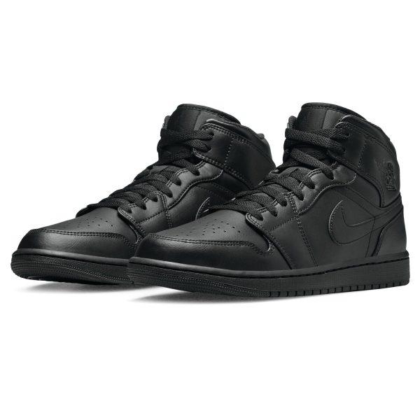 Jordan 1, Air Jordan 1 Mid 'Triple Black' 2022