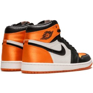 Jordan 1, Air Jordan 1 WMNS Satin 'Shattered Backboard' Orange Black