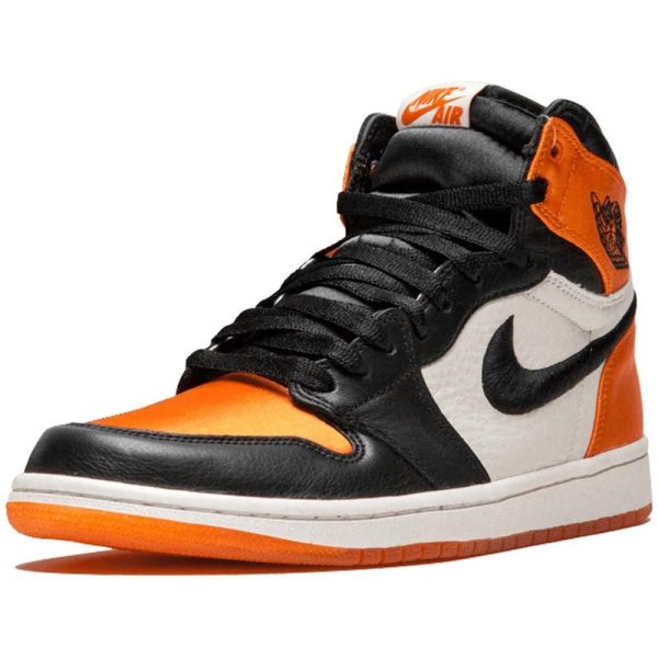 Jordan 1, Air Jordan 1 WMNS Satin 'Shattered Backboard' Orange Black