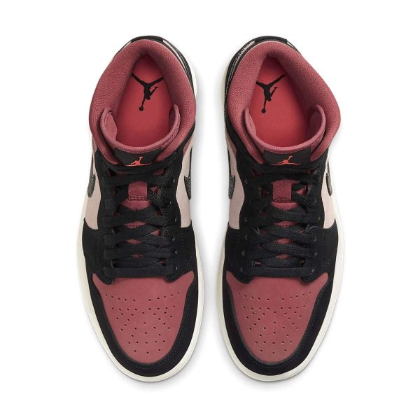 Jordan 1, Air Jordan 1 Wmns Mid 'Burgundy Dusty Pink'