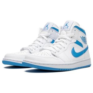 Jordan 1, Air Jordan 1 Wmns Mid 'UNC' White Carolina Blue