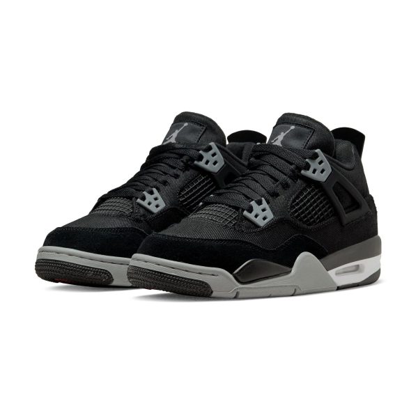 Jordan 4, Air Jordan 4 Retro SE GS 'Black Canvas'