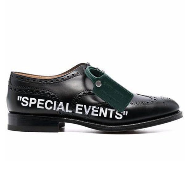 Off White Shoes & Trainers, Church's x Off-White Burwood Flat Brogues "Special Events"