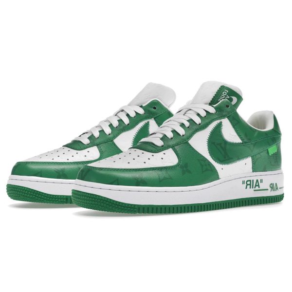 Nike Air Force 1, Louis Vuitton Nike Air Force 1 Low By Virgil Abloh White Green