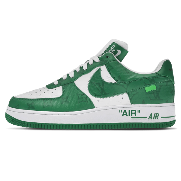 Nike Air Force 1, Louis Vuitton Nike Air Force 1 Low By Virgil Abloh White Green