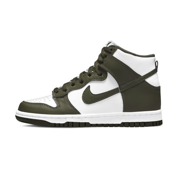 Nike Dunk Trainers, Nike Dunk High GS 'Cargo Khaki'