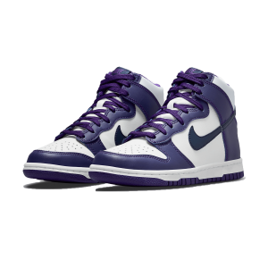 Nike Dunk Trainers, Nike Dunk High GS 'Purple Midnight Navy'