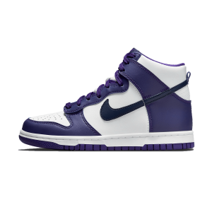 Nike Dunk Trainers, Nike Dunk High GS 'Purple Midnight Navy'