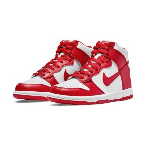 Nike Dunk Trainers, Nike Dunk High GS 'University Red'