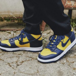 Nike Dunk Trainers, Nike Dunk High SP 'Michigan' 2020