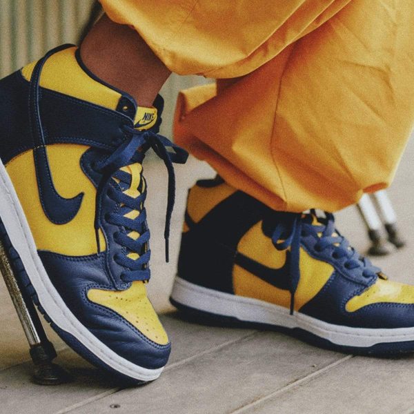 Nike Dunk Trainers, Nike Dunk High SP 'Michigan' 2020