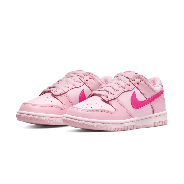 Nike Dunk Trainers, Nike Dunk Low GS 'Triple Pink'