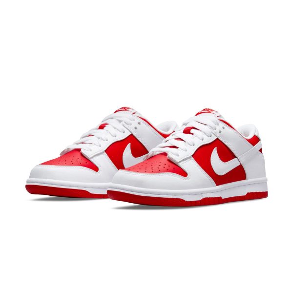 Nike Dunk Trainers, Nike Dunk Low GS 'White University Red'