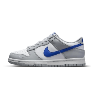 Nike Dunk Trainers, Nike Dunk Low GS 'Wolf Grey Royal'