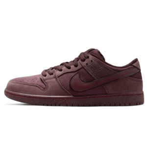 Nike Dunk Trainers, Nike SB Skate Shoes, Nike Dunk Low Premium SB 'City Of Love Collection - Burgundy Crush'