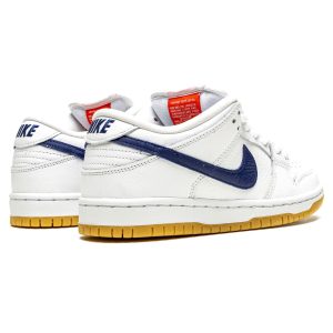 Nike SB Skate Shoes, Nike Dunk Low Pro ISO SB 'Orange Label - White Navy'