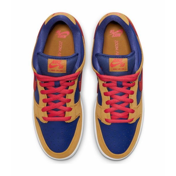 Nike Dunk Trainers, Nike SB Skate Shoes, Nike Dunk Low SB 'Wheat Dark Purple'