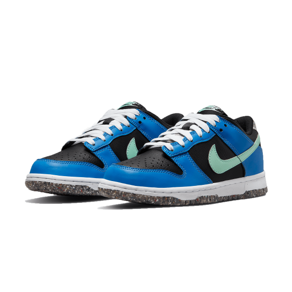 Nike Dunk Trainers, Nike Dunk Low SE GS 'Black Light Photo Blue Mint Foam'