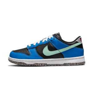 Nike Dunk Trainers, Nike Dunk Low SE GS 'Black Light Photo Blue Mint Foam'