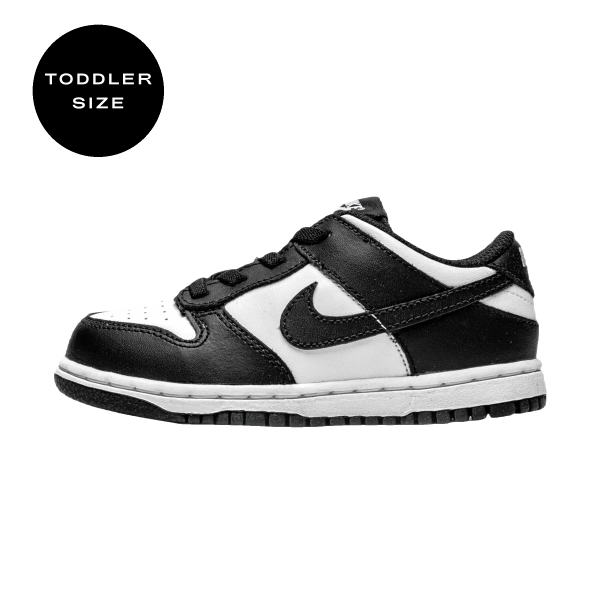 Nike Dunk Trainers, Nike Dunk Low TD (Toddler) 'Black White'