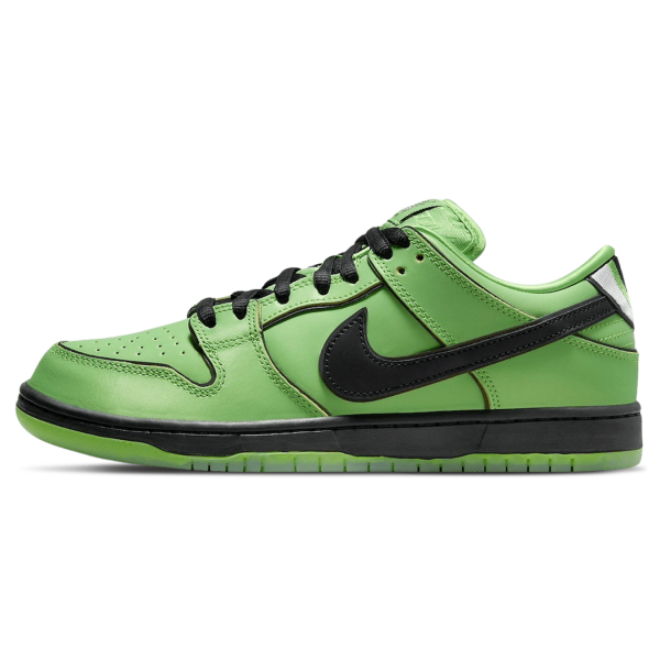 Nike Dunk Trainers, Nike SB Skate Shoes, Nike Dunk SB Low x The Powerpuff Girls 'Buttercup'