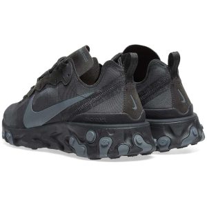 Nike React Element 87 Trainers, Nike React Element 55 Triple Black