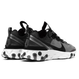 Nike React Element 87 Trainers, Nike React Element 87 Black White