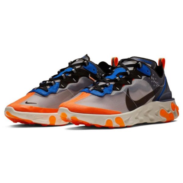 Nike React Element 87 Trainers, Nike React Element 87 Blue Orange