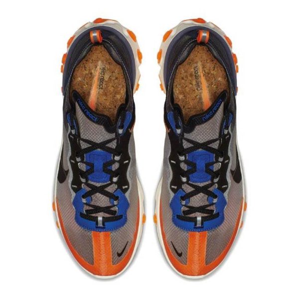 Nike React Element 87 Trainers, Nike React Element 87 Blue Orange