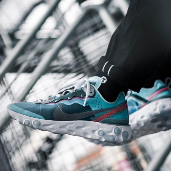 Nike React Element 87 Trainers, Nike React Element 87 Royal Tint Blue