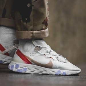 Nike React Element 87 Trainers, Nike React Element 87 Sail Light Bone