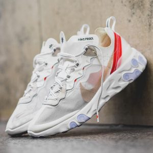 Nike React Element 87 Trainers, Nike React Element 87 Sail Light Bone