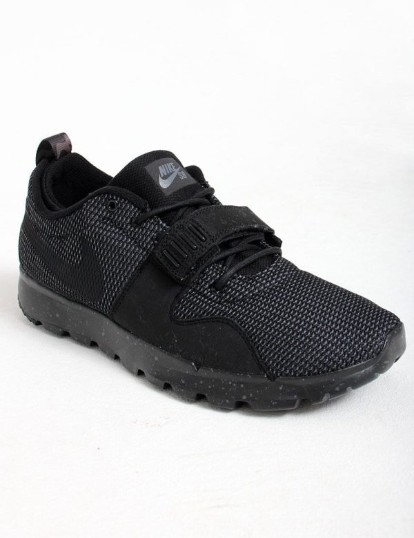 Nike SB Skate Shoes, Nike SB Trainerendor Black-Black-Dark Grey